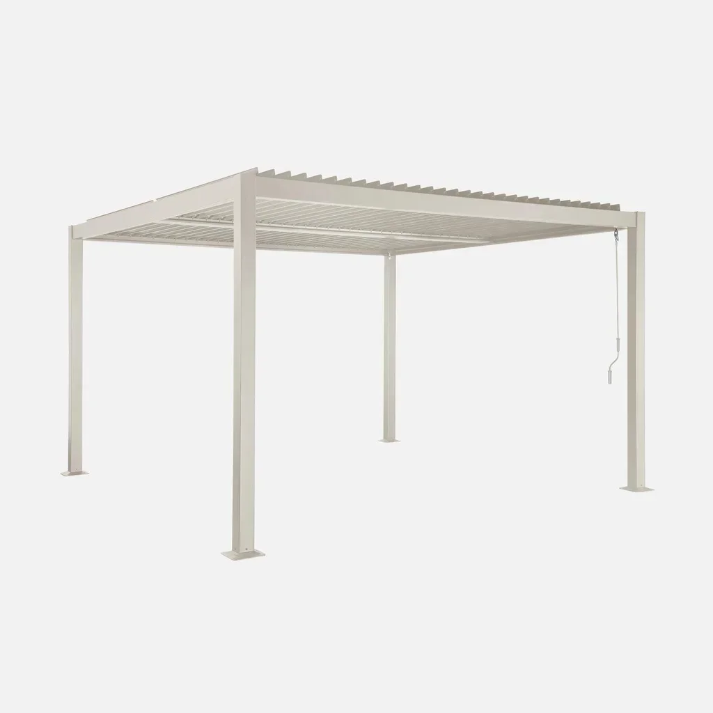 Pergola bioclimatique Palace 3,6x3,6m aluminium lames orientables jardin