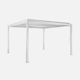 Pergola bioclimatique Palace 3,6x3,6m aluminium lames orientables jardin terrasse