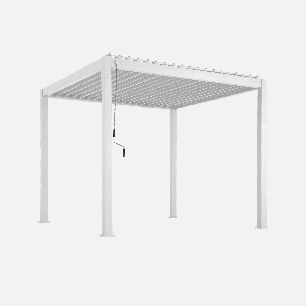 Pérgola bioclimática 3x3m aluminio lamas orientables Triomphe V2 jardín