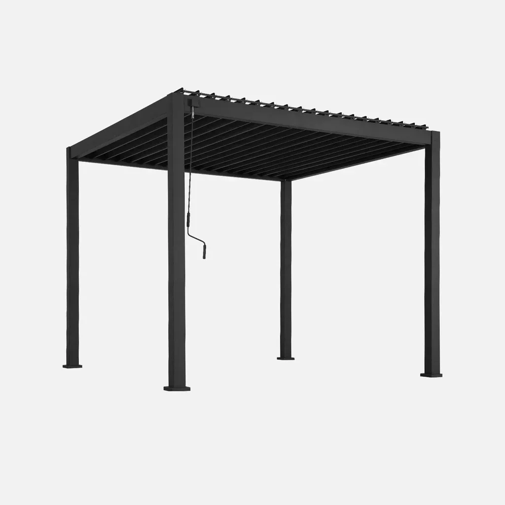 Pergola bioclimatique 3x3m aluminium lames orientables Triomphe V2 jardin terrasse