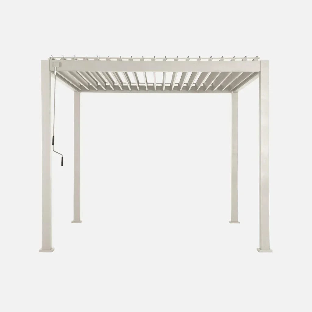 Pérgola bioclimática aluminio 3x3m láminas orientables Triomphe V2 jardín