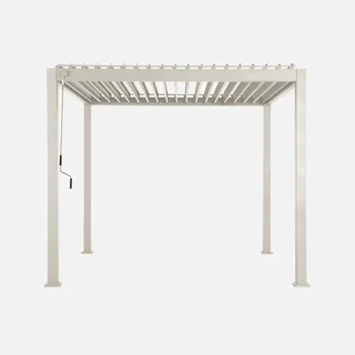 Pérgola bioclimática aluminio 3x3m láminas orientables Triomphe V2 jardín