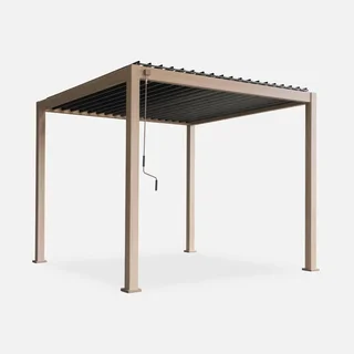 Pérgola bioclimática aluminio 3x3m láminas orientables Triomphe V2 jardín