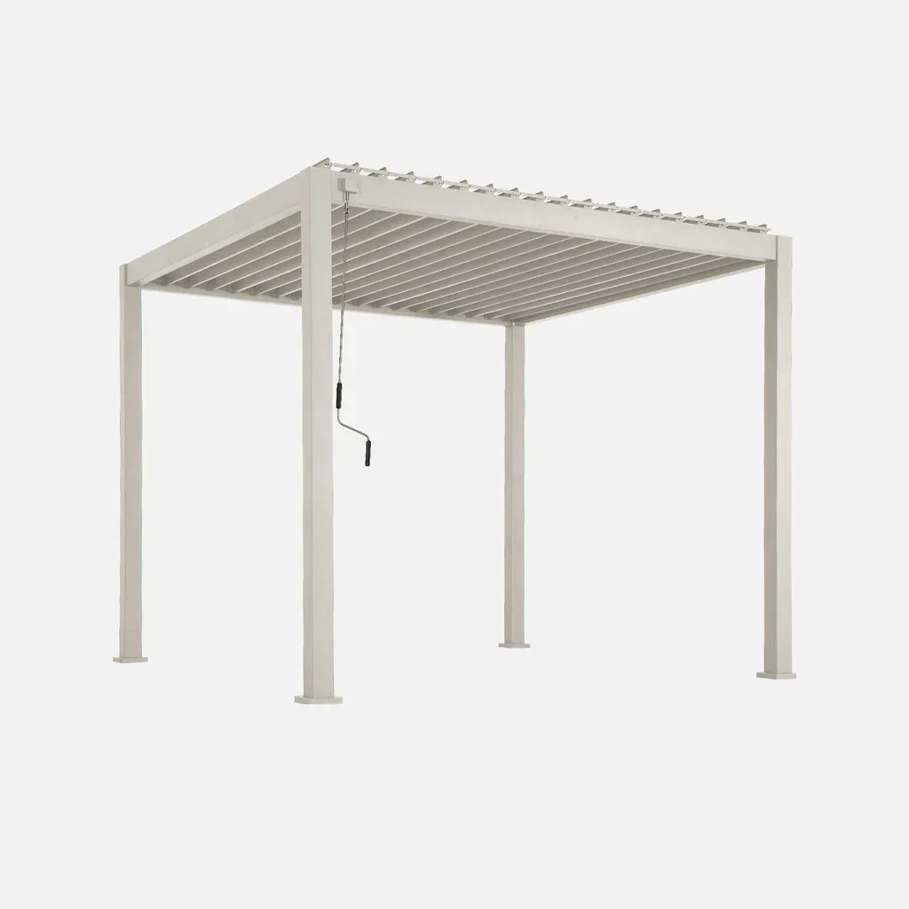 Pérgola bioclimática aluminio 3x3m láminas orientables Triomphe V2 jardín