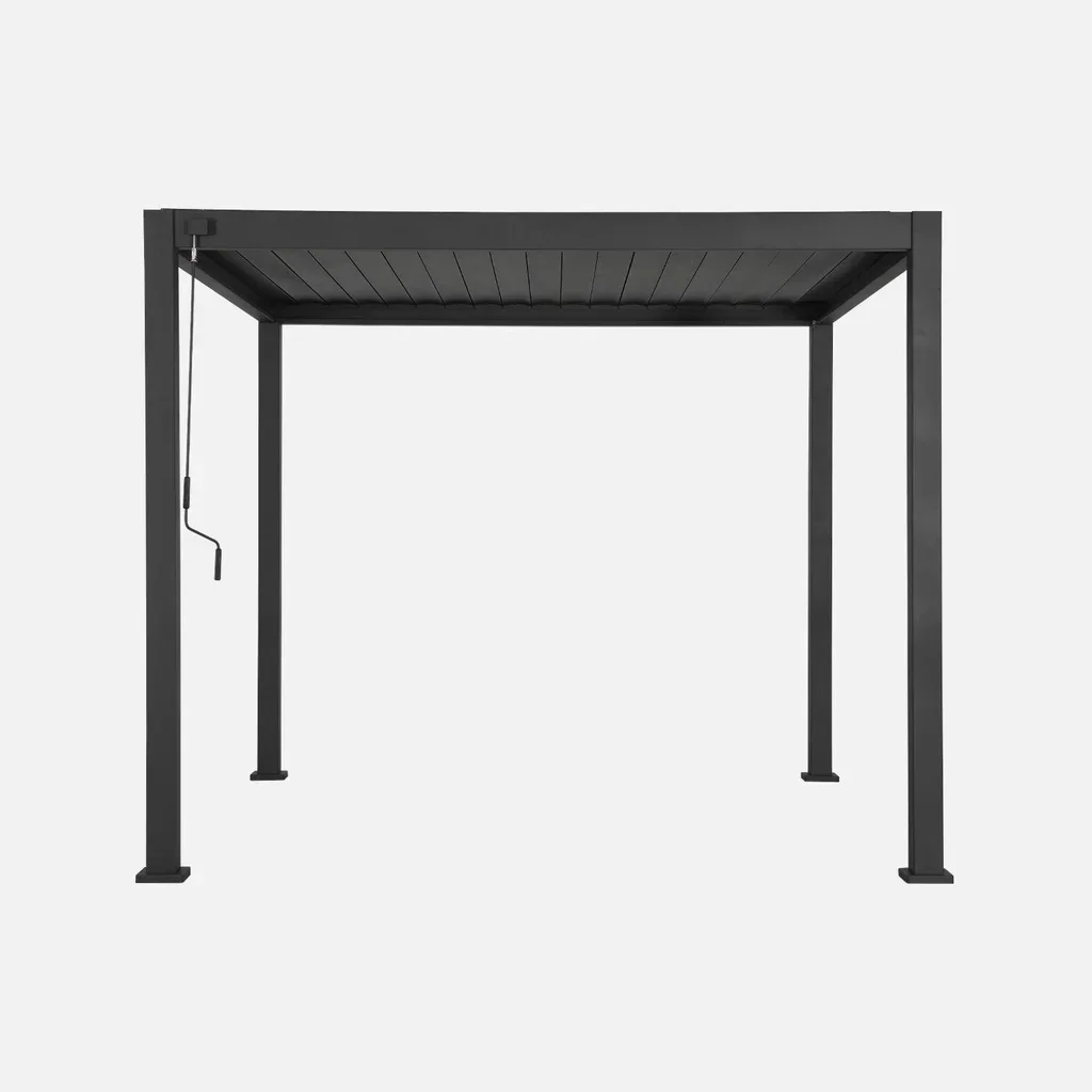 Pérgola bioclimática 3x3m aluminio lamas orientables Triomphe V2 jardín terraza