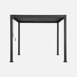 Pérgola bioclimática 3x3m aluminio lamas orientables Triomphe V2 jardín terraza