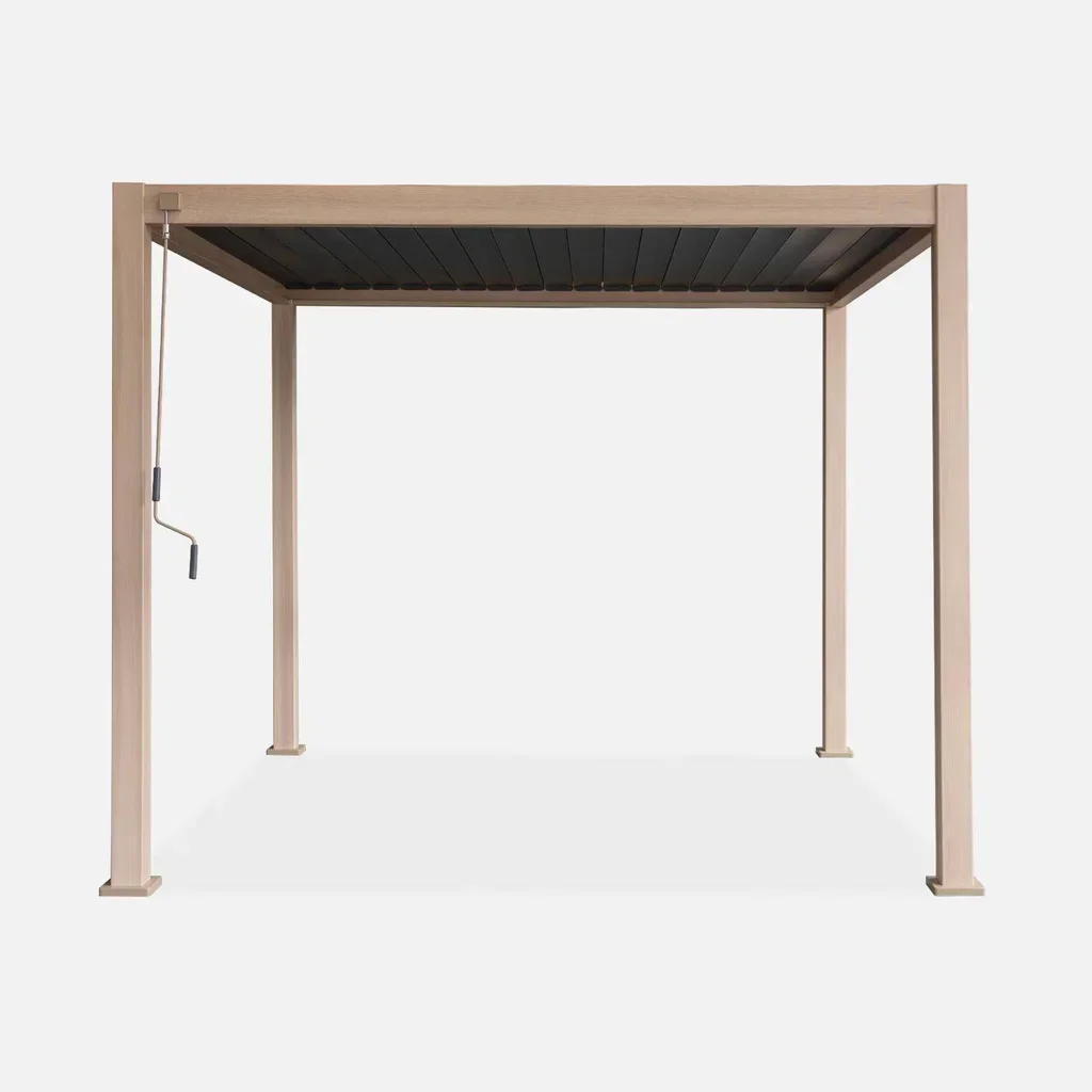 Pérgola bioclimática aluminio 3x3m láminas orientables Triomphe V2 jardín