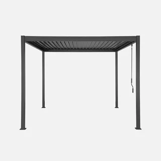 Pérgola Bioclimática 3x3m Flash Aluminio Lamas Orientables Jardín Terraza