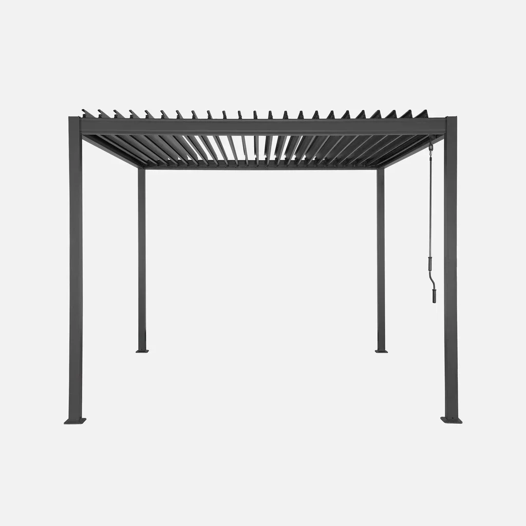 Pergola bioclimatique 3x3m Flash aluminium lames orientables jardin terrasse