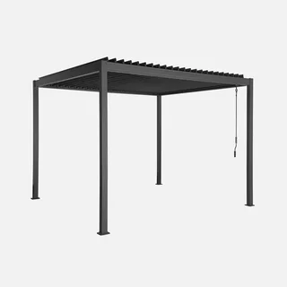Pérgola Bioclimática 3x3m Flash Aluminio Lamas Orientables Jardín Terraza