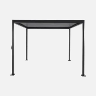Pergola bioclimatique 3x3m Imperial lames orientables aluminium acier jardin terrasse