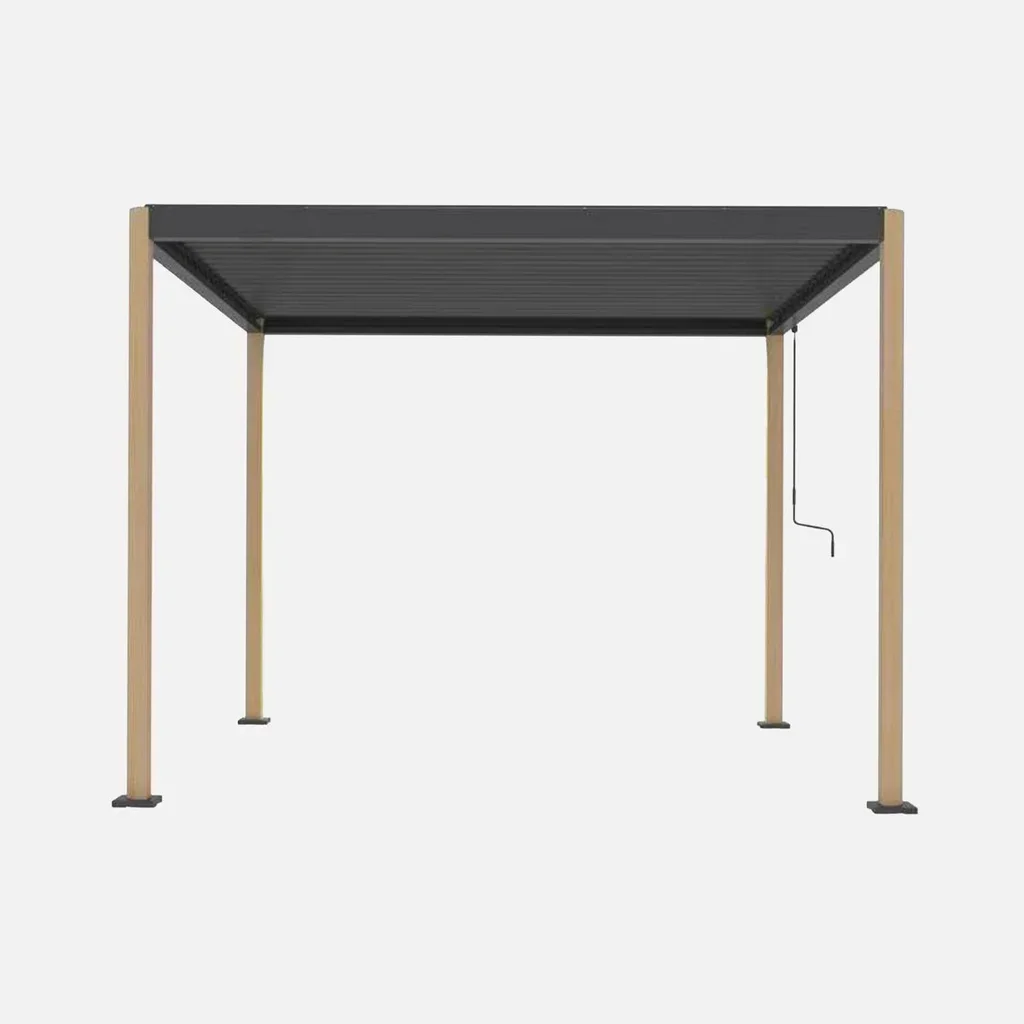 Pergola bioclimatique 3x3m Imperial aluminium lames orientables jardin terrasse