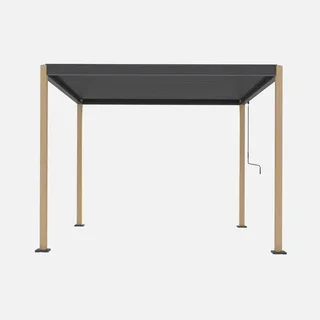 Pergola bioclimatique 3x3m Imperial aluminium lames orientables jardin terrasse
