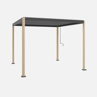 Pergola bioclimatique 3x3m Imperial aluminium lames orientables jardin terrasse