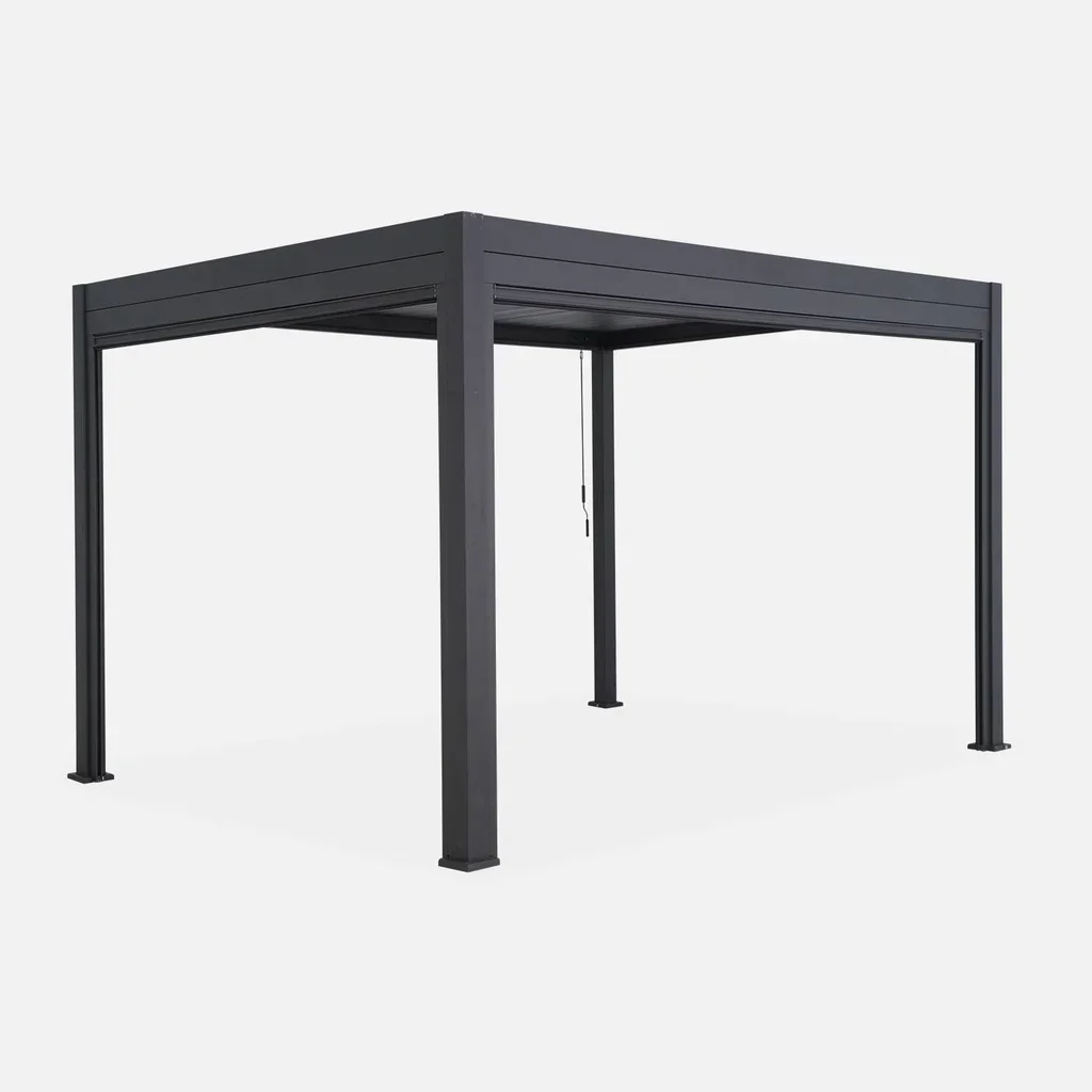 Pérgola bioclimática alumínio 4x3m com toldo modelo Triomphe