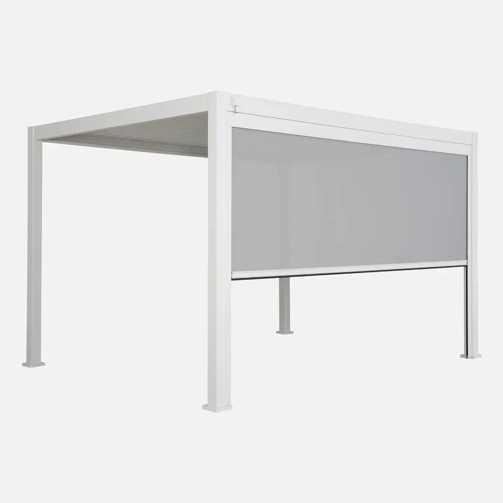 Pérgola bioclimática 4x3m alumínio com toldo - modelo Triomphe