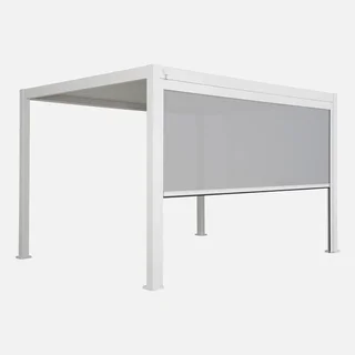 Pérgola bioclimática 4x3m alumínio com toldo - modelo Triomphe