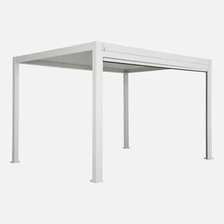 Pérgola bioclimática 4x3m alumínio com toldo - modelo Triomphe