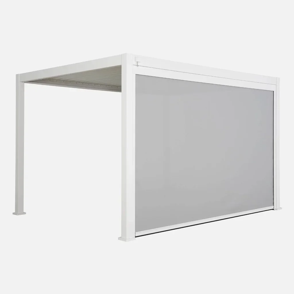 Pérgola bioclimática 4x3m alumínio com toldo - modelo Triomphe