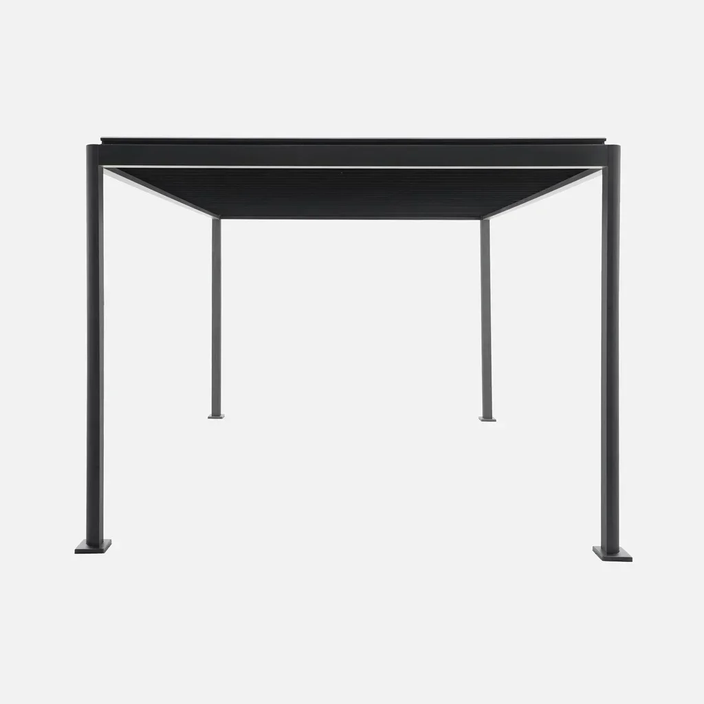 Pergola bioclimatique 4x3m Imperial aluminium acier lames orientables jardin terrasse