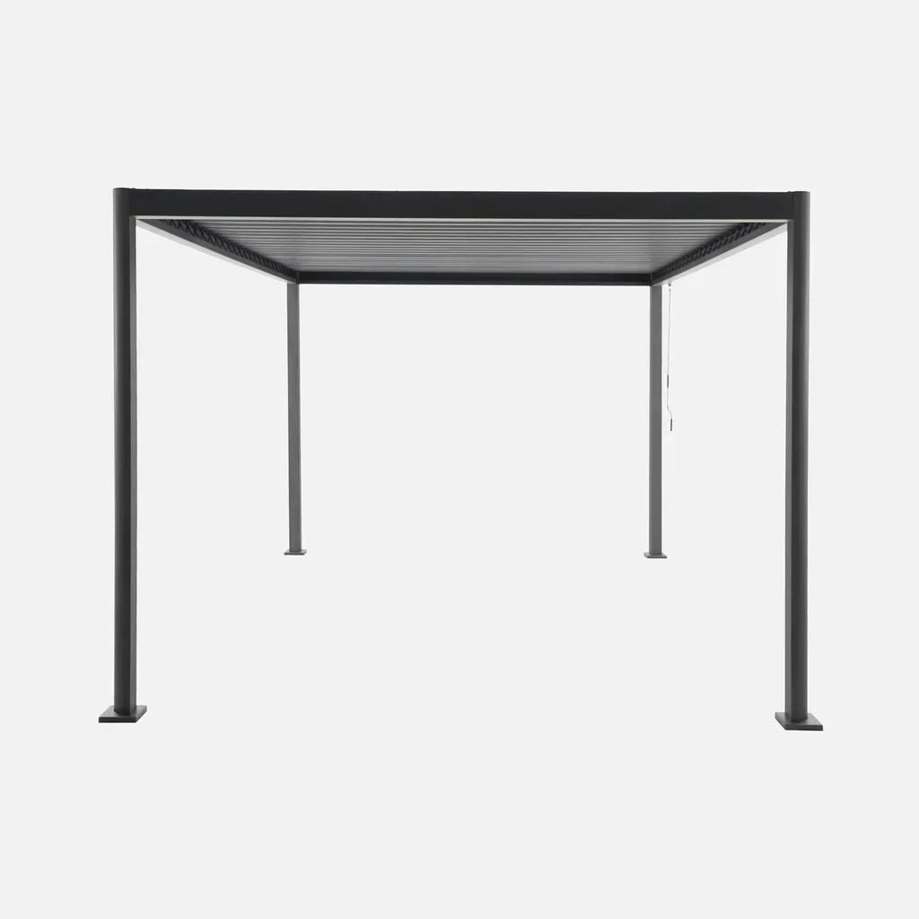 Pergola bioclimatique 4x3m Imperial aluminium acier lames orientables jardin terrasse
