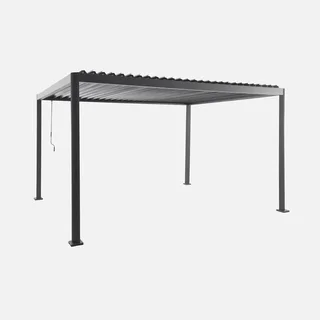 Pergola bioclimatique 4x3m Imperial aluminium acier lames orientables jardin terrasse
