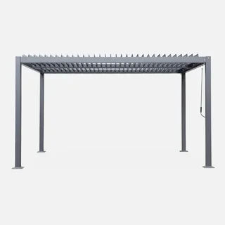 Pergola bioclimatique 4x3m Palace aluminium lames orientables anthracite