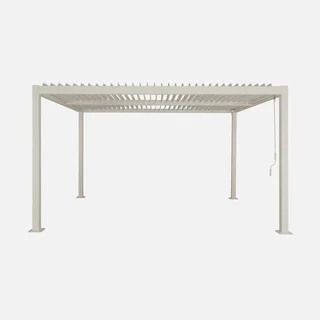 Pergola bioclimatique Palace 4x3m aluminium anthracite lames orientables
