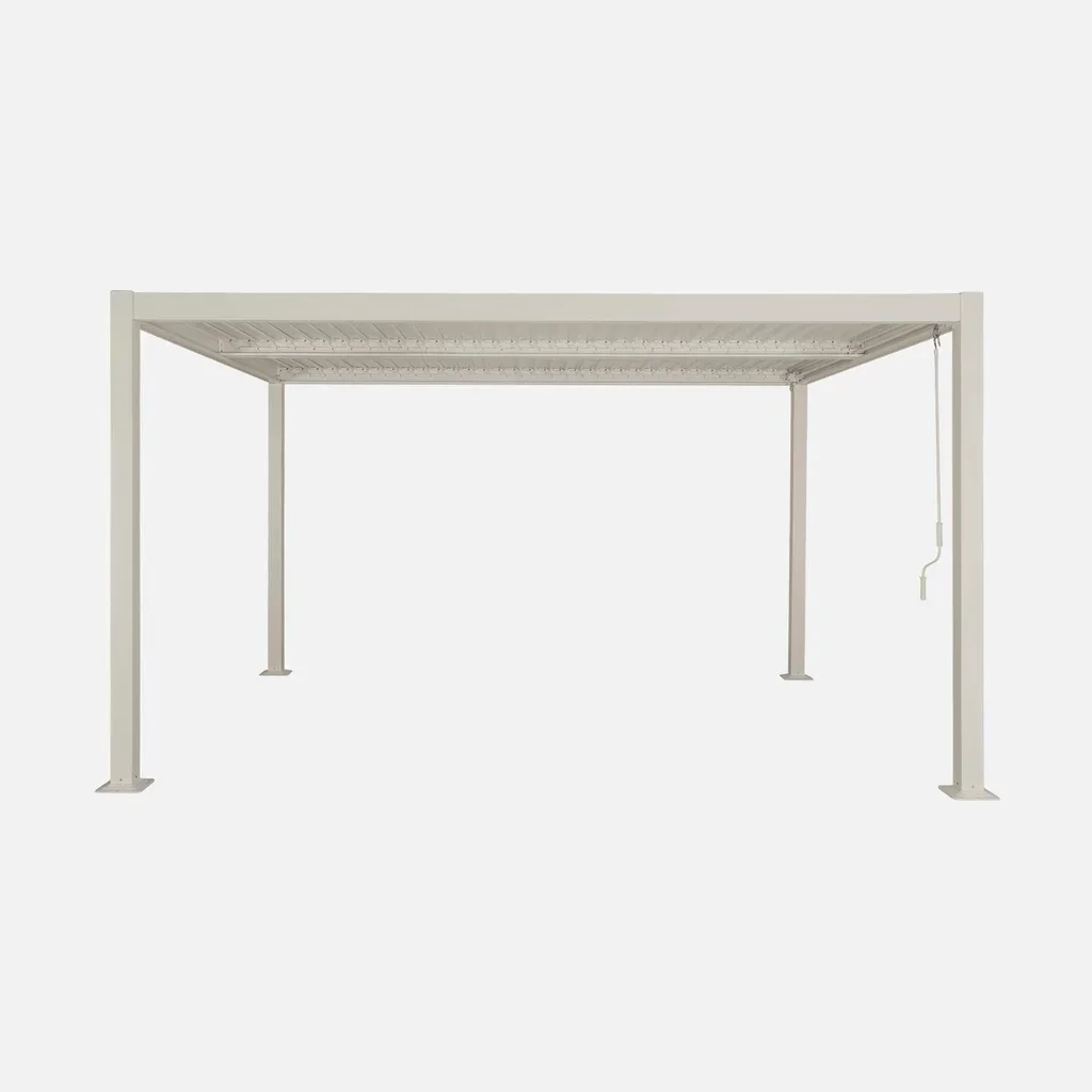 Pergola bioclimatique Palace 4x3m aluminium anthracite lames orientables