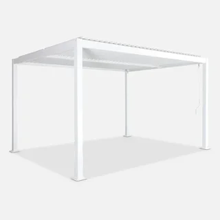 Pergola bioclimatique 4x3m Palace aluminium anthracite lames orientables