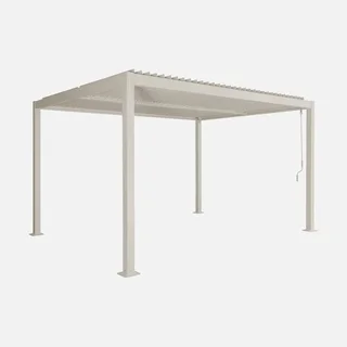 Pergola bioclimatique Palace 4x3m aluminium anthracite lames orientables