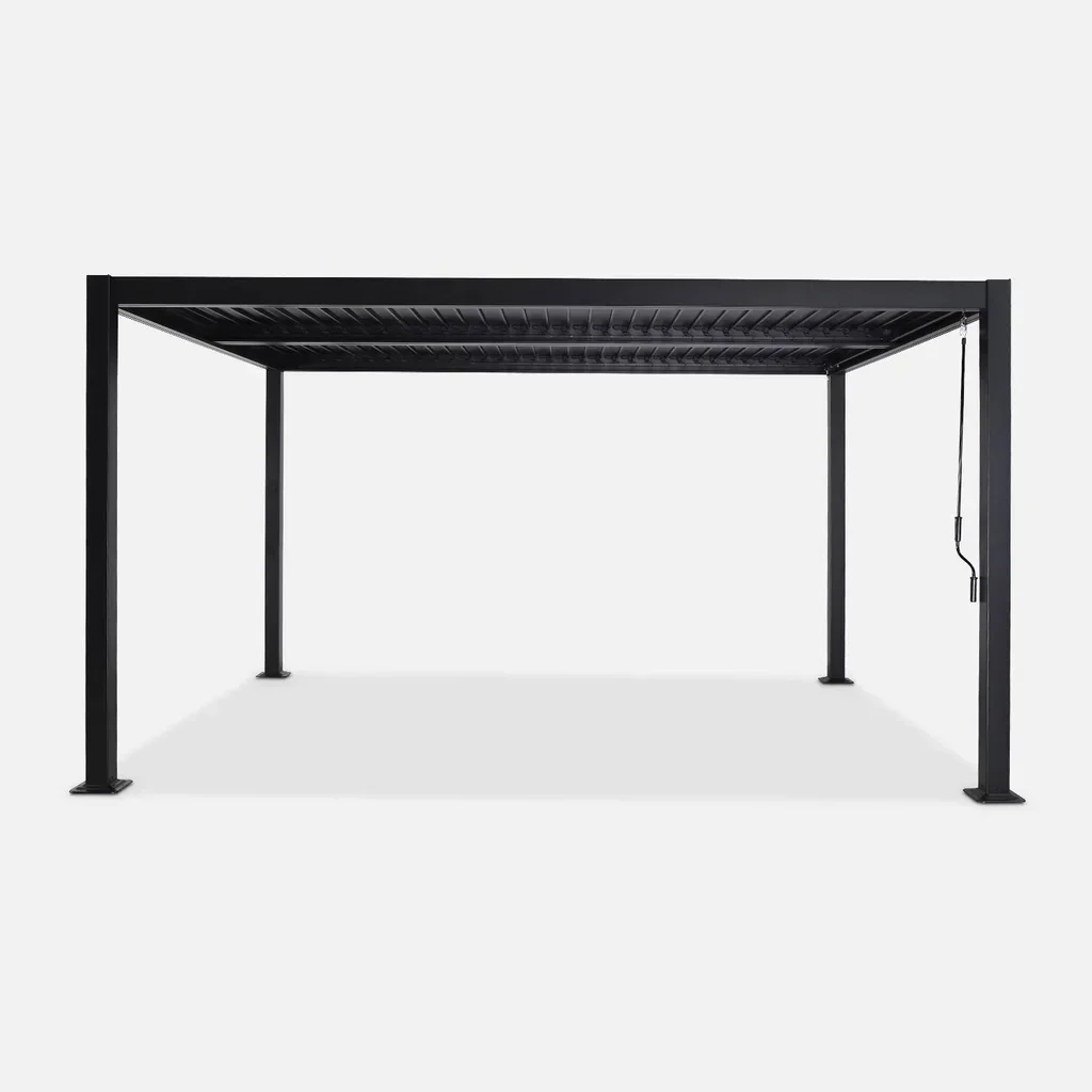 Pergola bioclimatique 4x3m Palace aluminium lames orientables anthracite