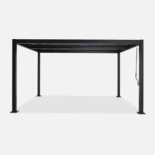 Pergola bioclimatique 4x3m Palace aluminium lames orientables anthracite