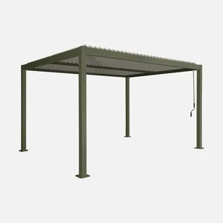 Pergola bioclimatique 4x3m Palace lames orientables aluminium anthracite jardin terrasse