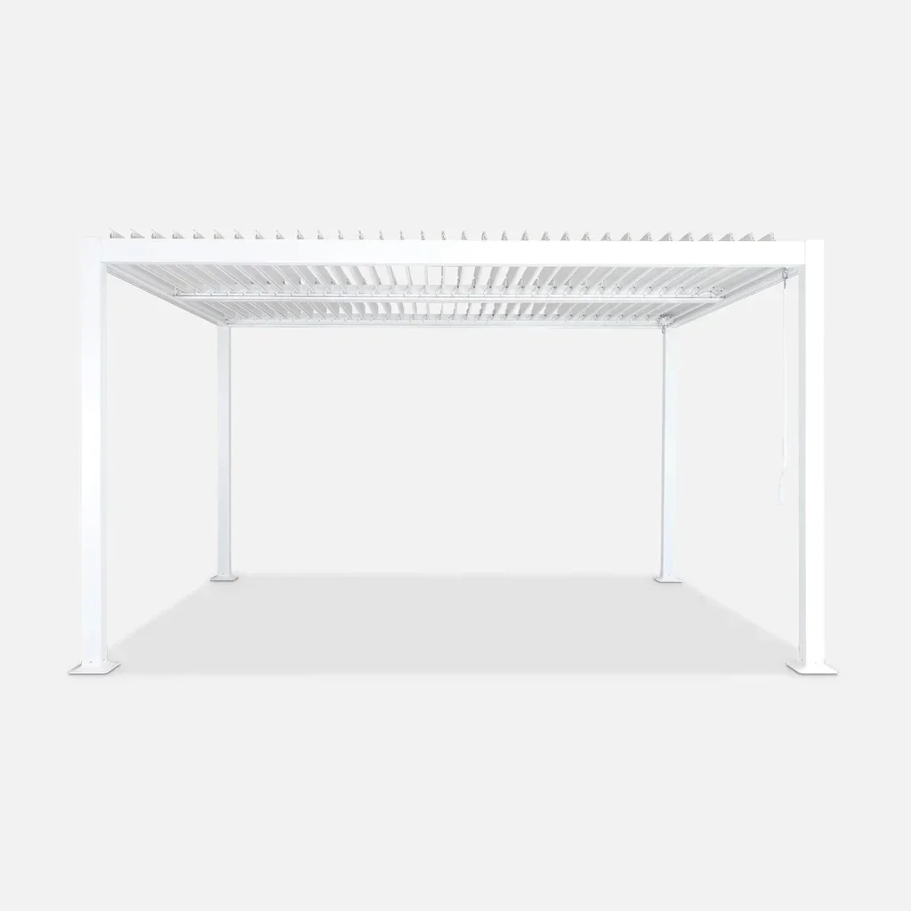 Pergola bioclimatique 4x3m Palace aluminium anthracite lames orientables