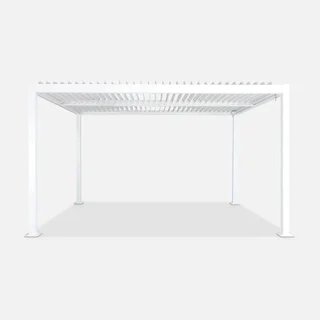 Pergola bioclimatique 4x3m Palace aluminium anthracite lames orientables