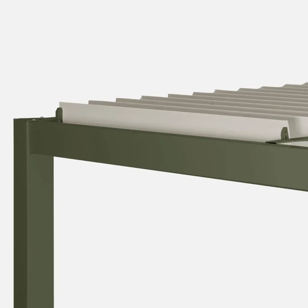 Pergola bioclimatique 4x3m Palace lames orientables aluminium anthracite jardin terrasse