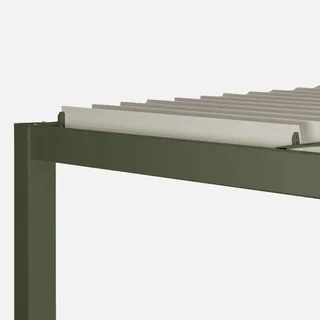 Pergola bioclimatique 4x3m Palace lames orientables aluminium anthracite jardin terrasse