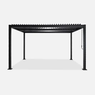 Pergola bioclimatique 4x3m Palace aluminium lames orientables anthracite