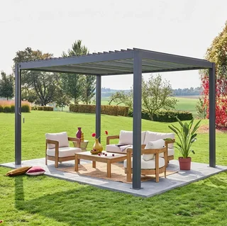 Pérgola bioclimática aluminio 4x3m lamas orientables Triomphe