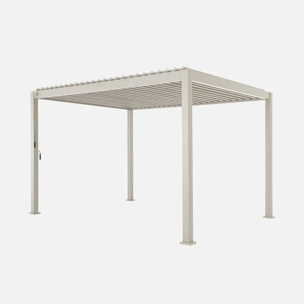Pérgola bioclimática 4x3m aluminio lamas orientables Triomphe antracita