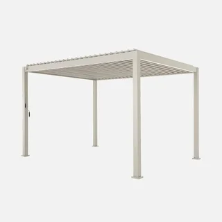 Pérgola bioclimática 4x3m aluminio lamas orientables Triomphe antracita