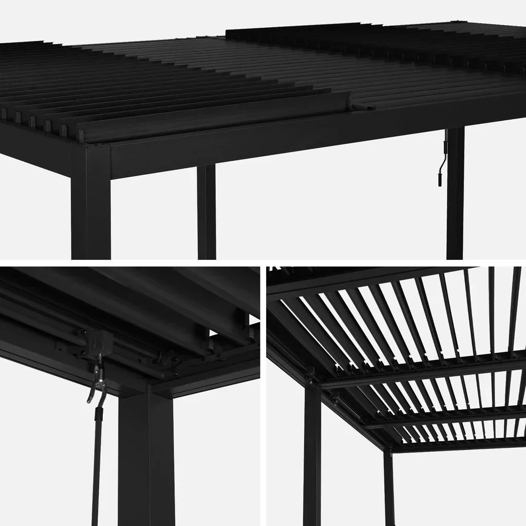 Pergola bioclimatique 6x3m Palace aluminium lames orientables jardin terrasse