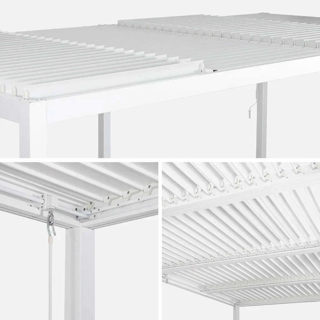 Pergola bioclimatique 6x3m Palace aluminium lames orientables jardin terrasse