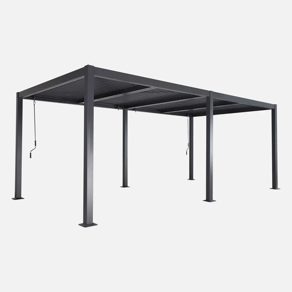 Pergola bioclimatique 6x3m Palace aluminium lames orientables jardin terrasse