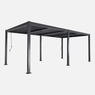 Pergola bioclimatique 6x3m Palace aluminium lames orientables jardin terrasse