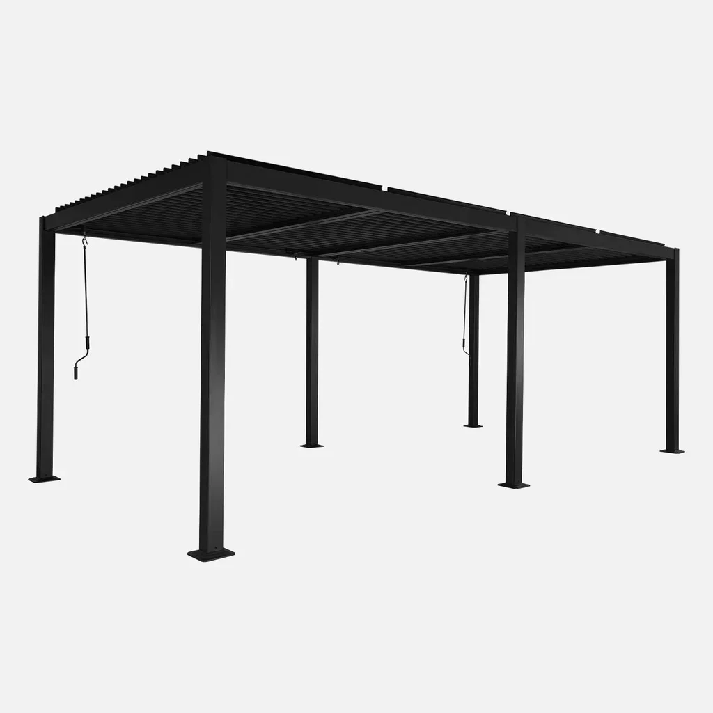 Pergola bioclimatique 6x3m Palace aluminium lames orientables jardin terrasse