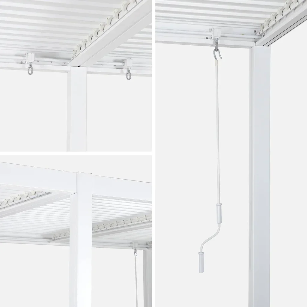 Pergola bioclimatique 6x3m Palace aluminium lames orientables jardin terrasse