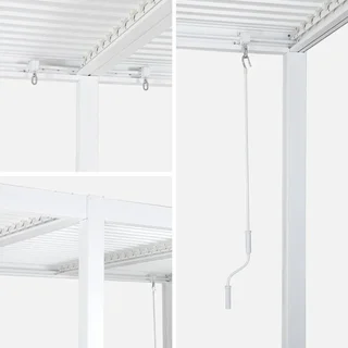 Pergola bioclimatique 6x3m Palace aluminium lames orientables jardin terrasse