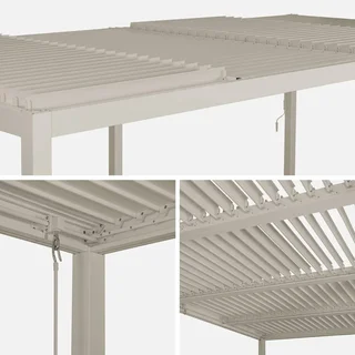 Pergola bioclimatique Palace 6x3m aluminium lames orientables jardin terrasse